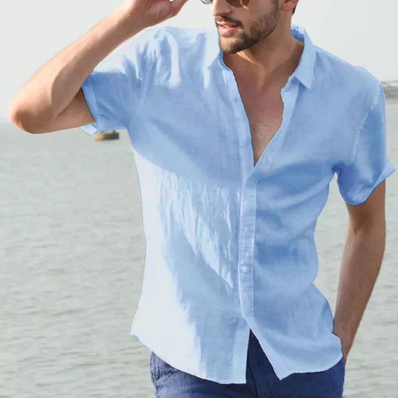 Men's Casual Short Sleeve Shirt Street Wear - Uniqwear