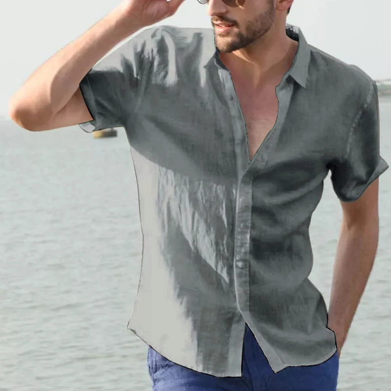 Men's Casual Short Sleeve Shirt Street Wear - Uniqwear