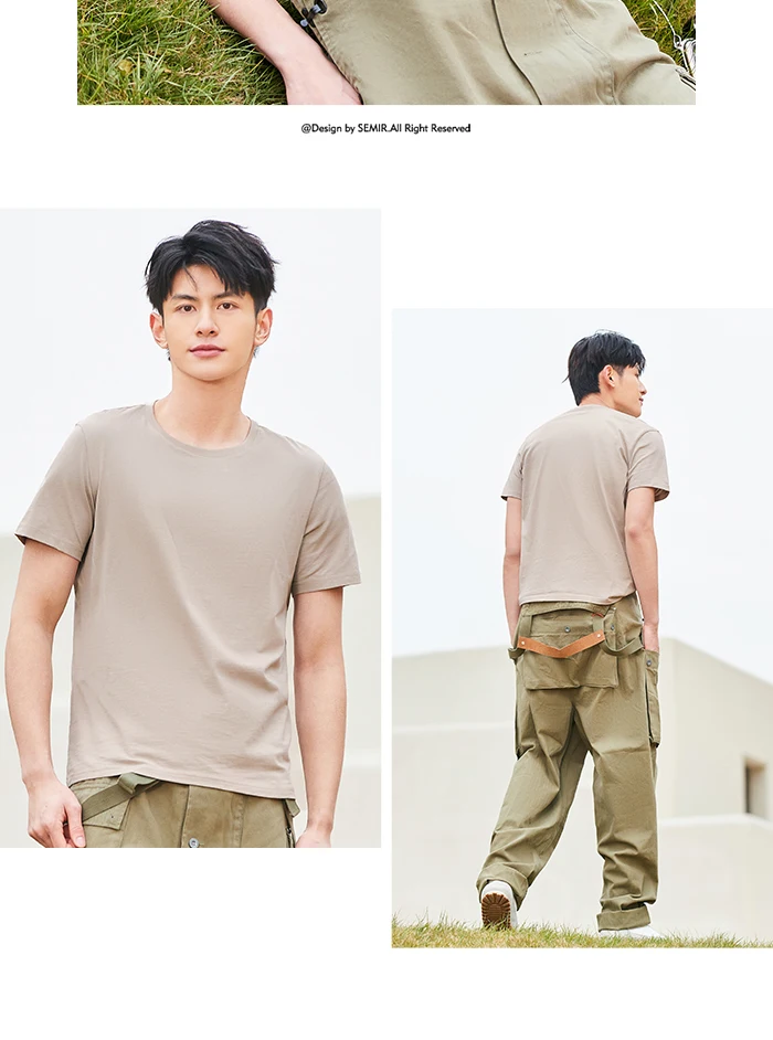 Semir Short Sleeve Men Cotton T-Shirt - Uniqwear