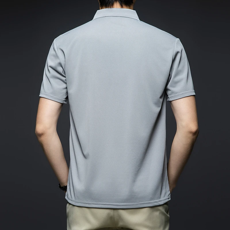 Men's Fashion Solid Short Sleeved Polo - Uniqwear