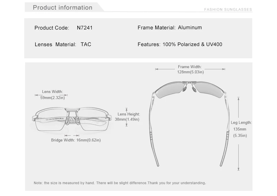 New Men's Polarised Sunglasses UV400 - Uniqwear