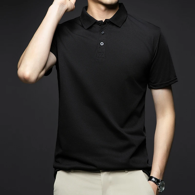 Men's Fashion Solid Short Sleeved Polo - Uniqwear