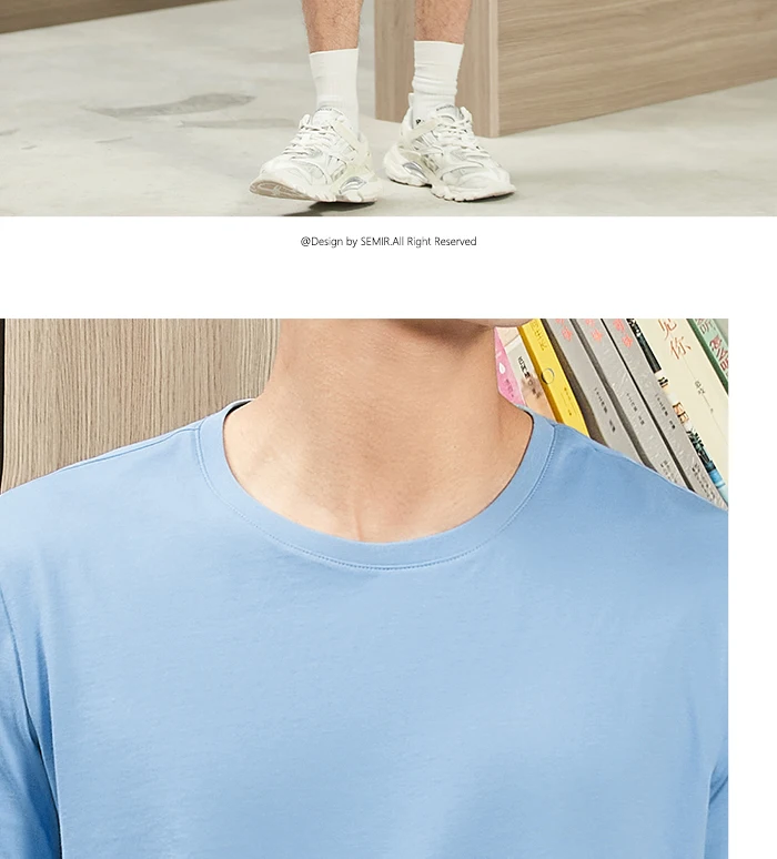 Semir Short Sleeve Men Cotton T-Shirt - Uniqwear