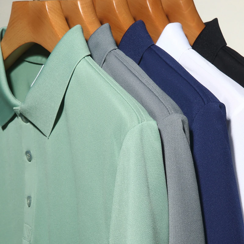 Men's Fashion Solid Short Sleeved Polo - Uniqwear