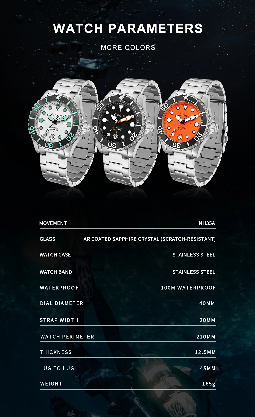 AQUA DIVER New Brand Luxury Men Watches - Uniqwear