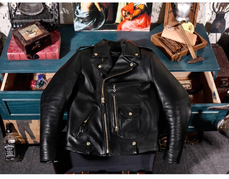 Mauroicardi Autumn Cool Short Black Hard Pu Leather Men - Uniqwear