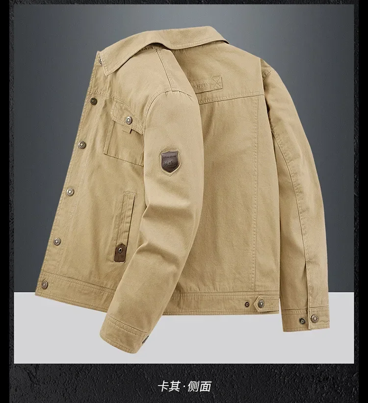 Jacket Men Cotton Windbreaker Bomber - Uniqwear