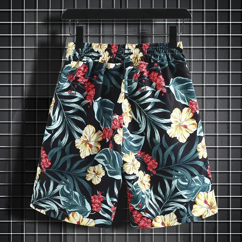 Short Sleeve Flower Shirt Men's Beach Sets - Uniqwear
