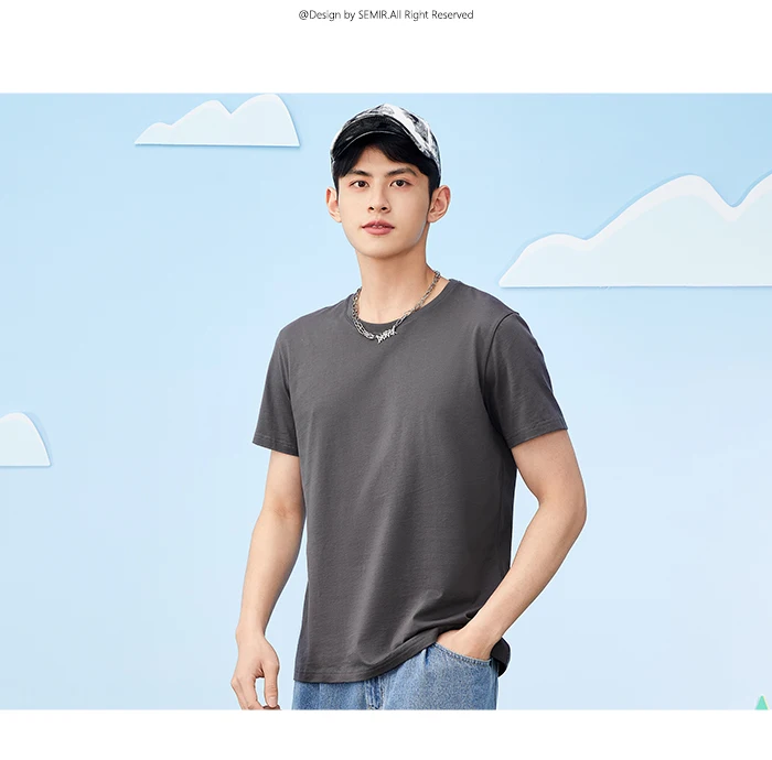 Semir Short Sleeve Men Cotton T-Shirt - Uniqwear