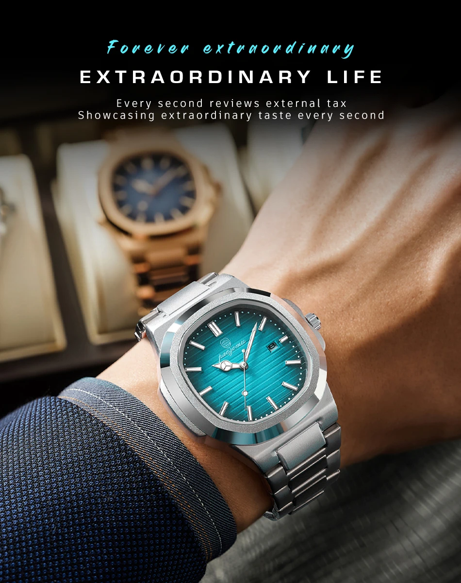 New Men Watch Quartz Waterproof Male Clock - Uniqwear