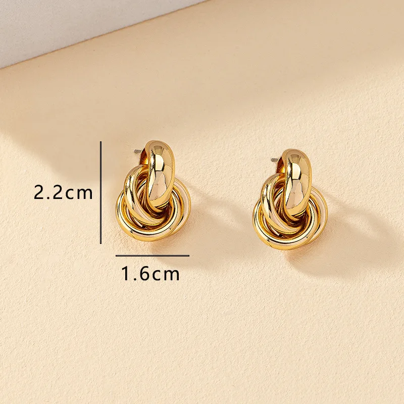 Gold SIlver Color Earring For Women - Uniqwear