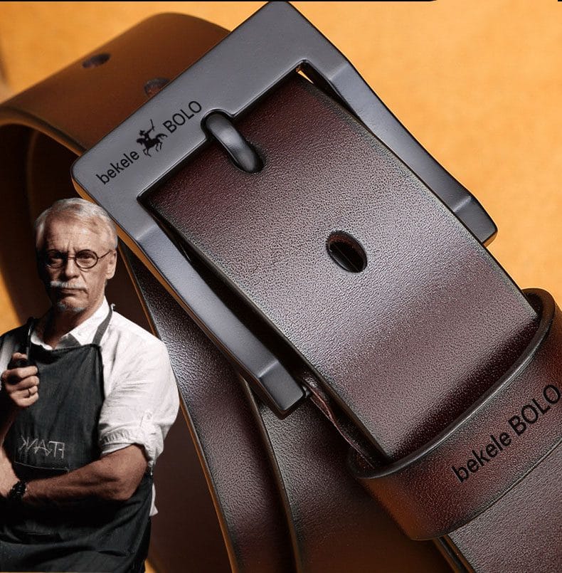 Genuine Leather Men's Belt Fashion for Men Business - Uniqwear