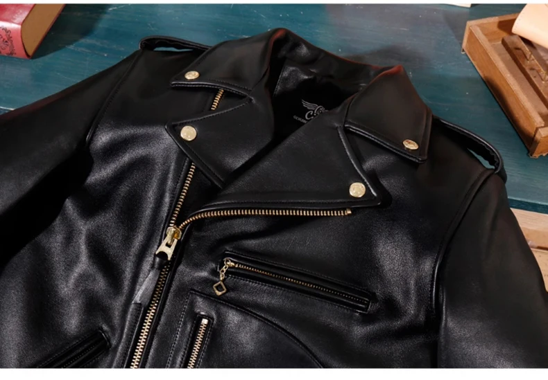 Mauroicardi Autumn Cool Short Black Hard Pu Leather Men - Uniqwear
