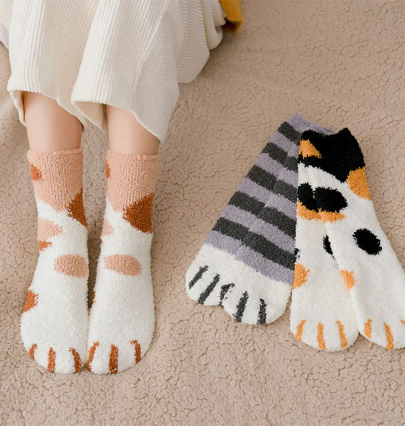 Plush Winter Funny Cute Style Animal Cat Paw - Uniqwear