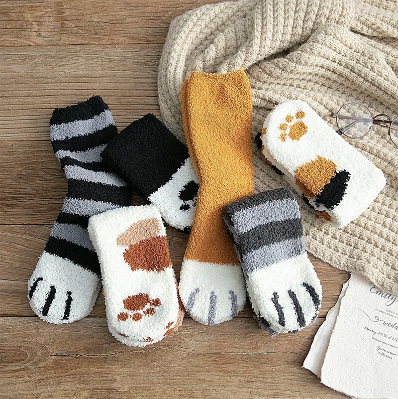 Plush Winter Funny Cute Style Animal Cat Paw - Uniqwear