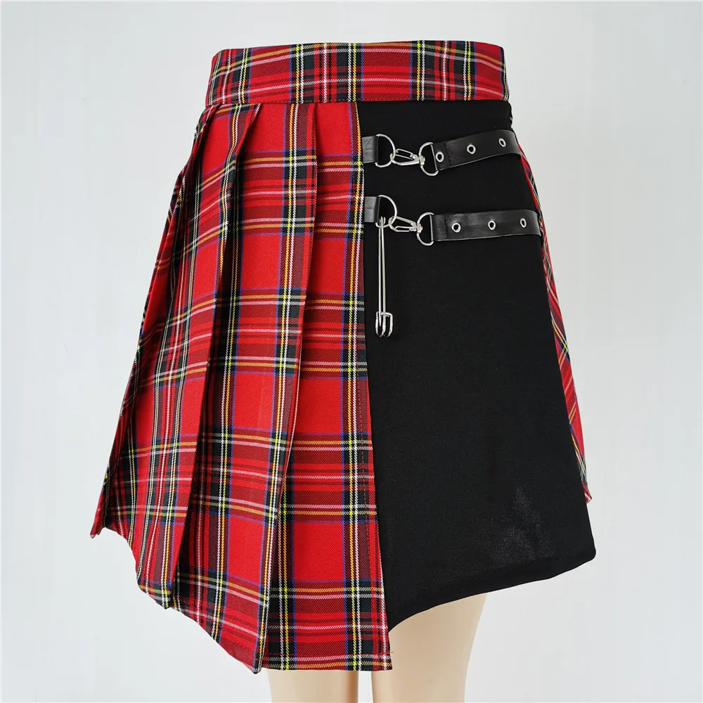 Gothic Sweet Women Pleated Skirt Fashion - Uniqwear