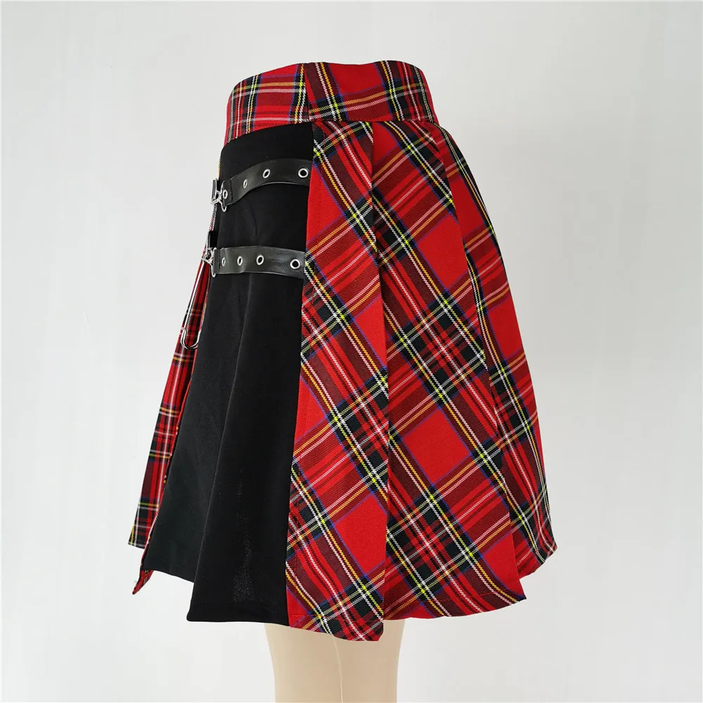 Gothic Sweet Women Pleated Skirt Fashion - Uniqwear