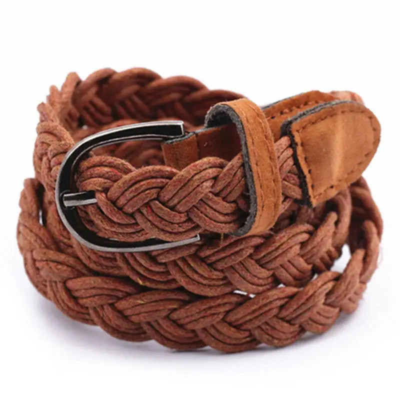 102cm Women Weave Hemp Rope Braid Belt - Uniqwear