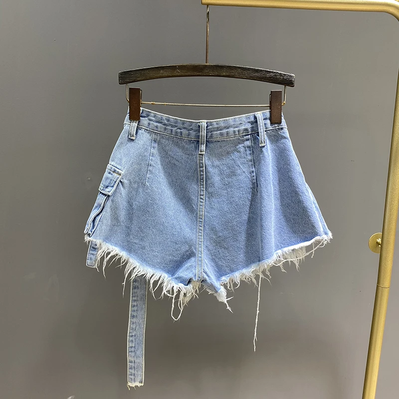 Irregular Denim Skirt Women's Summer High Waist Mini Skirts - Uniqwear