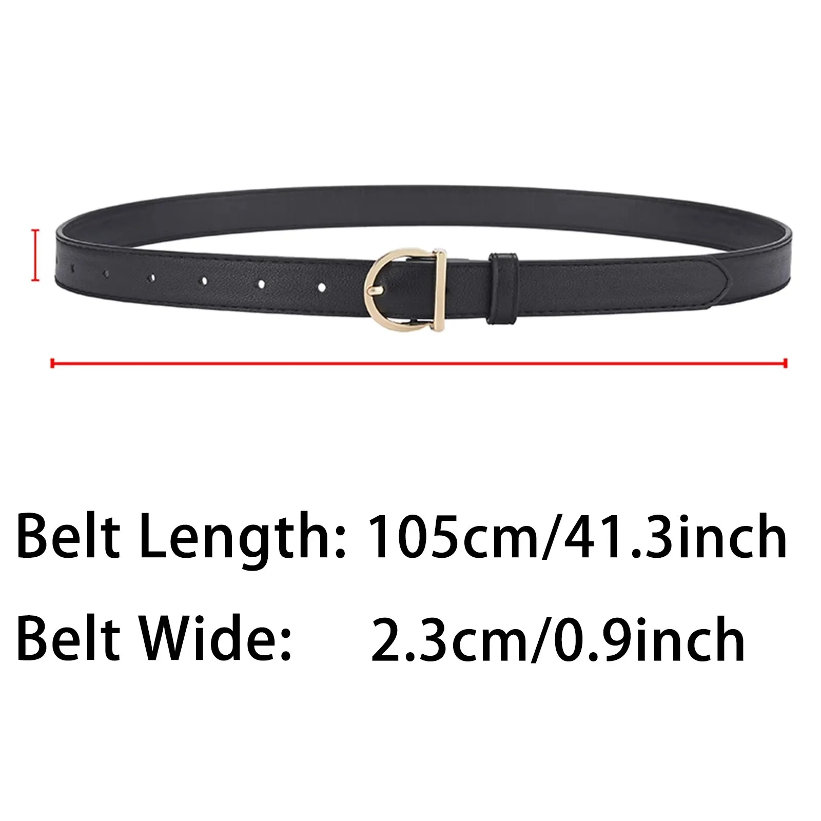 Women's Belt Fashion Pin Buckle Thin Soft Belt Women - Uniqwear