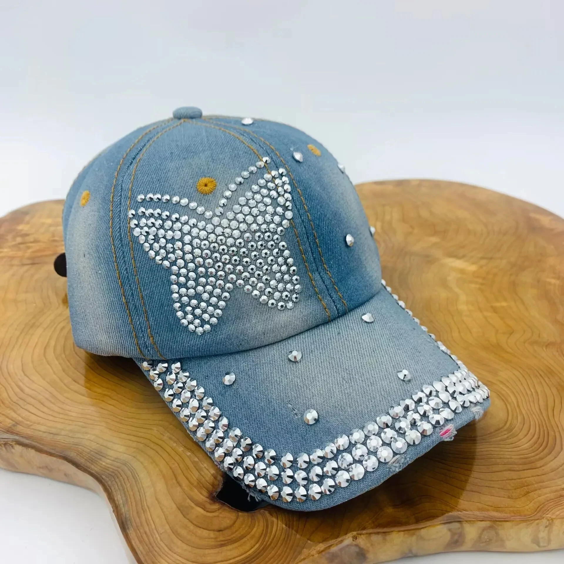 Baseball Cap Butterfly, Fashionable Women Hat - Uniqwear