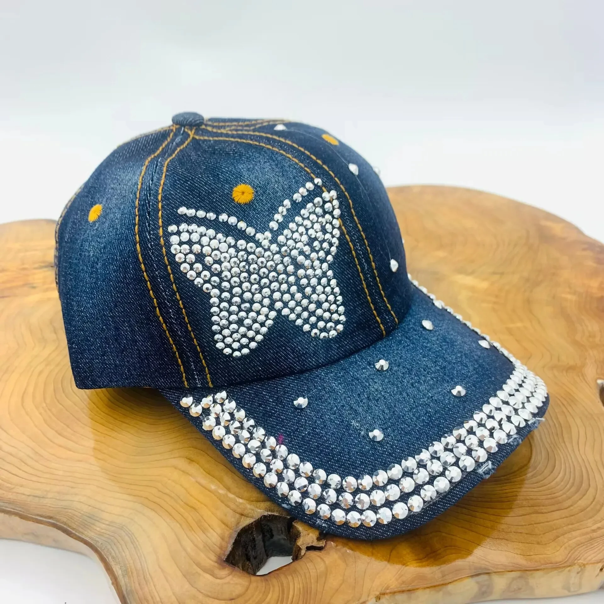 Baseball Cap Butterfly, Fashionable Women Hat - Uniqwear
