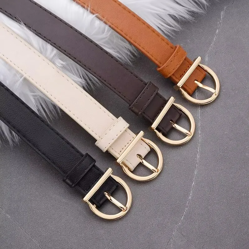 Women's Belt Fashion Pin Buckle Thin Soft Belt Women - Uniqwear