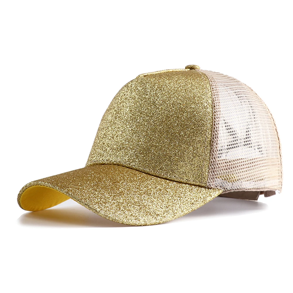 Summer Glitter High Ponytail Baseball Cap for Women - Uniqwear