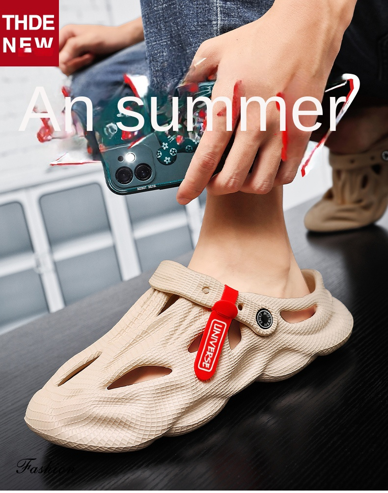 Summer Men Slippers Comfortable Platform Outdoor Sandals - Uniqwear
