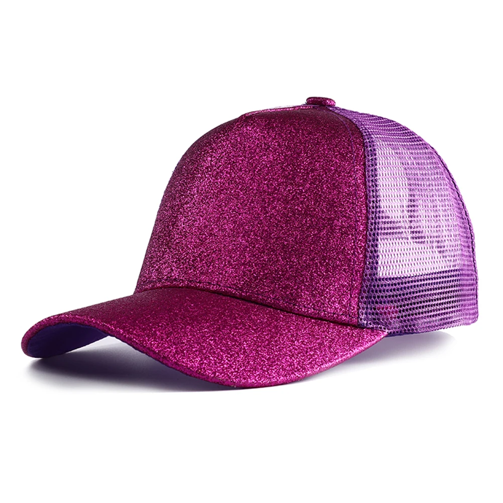 Summer Glitter High Ponytail Baseball Cap for Women - Uniqwear