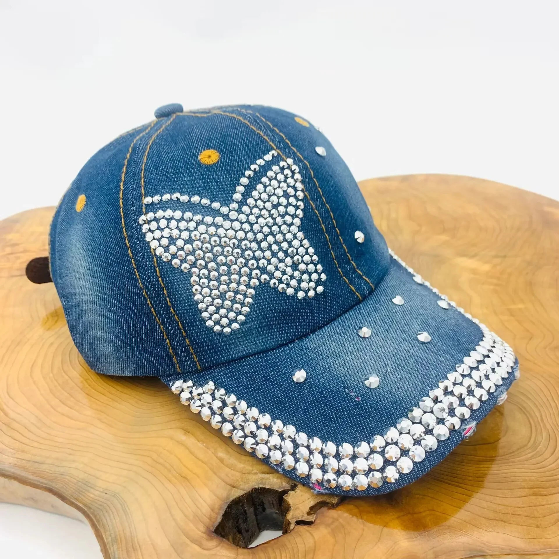 Baseball Cap Butterfly, Fashionable Women Hat - Uniqwear