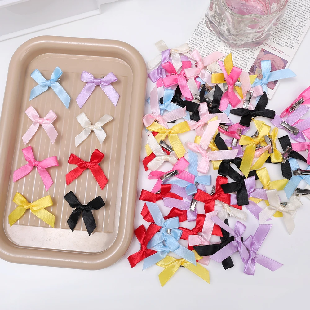 Colors Silk Ribbon Bowknot Hair Clip Accessories - Uniqwear