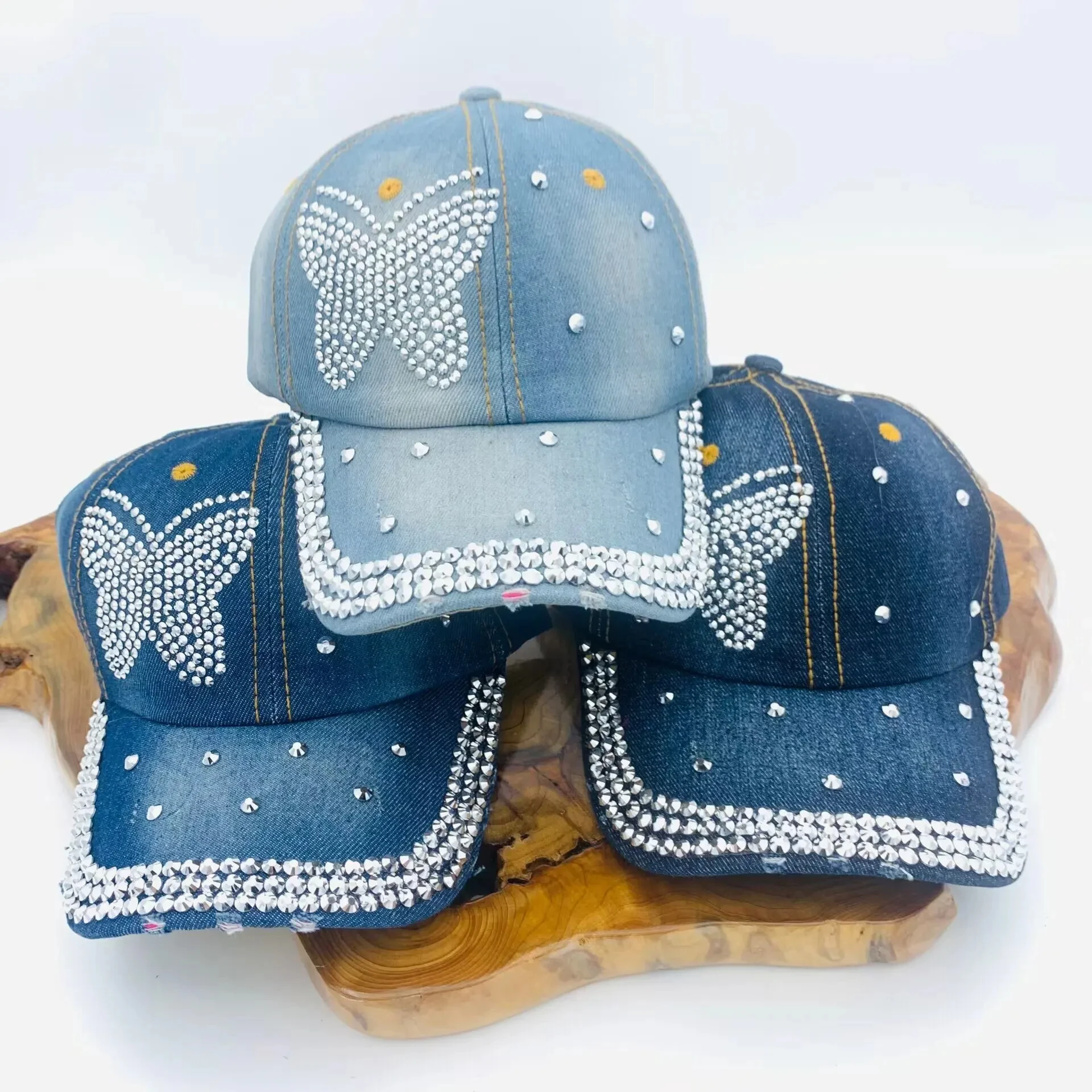 Baseball Cap Butterfly, Fashionable Women Hat - Uniqwear