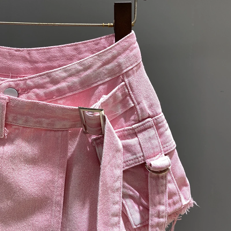 Irregular Denim Skirt Women's Summer High Waist Mini Skirts - Uniqwear