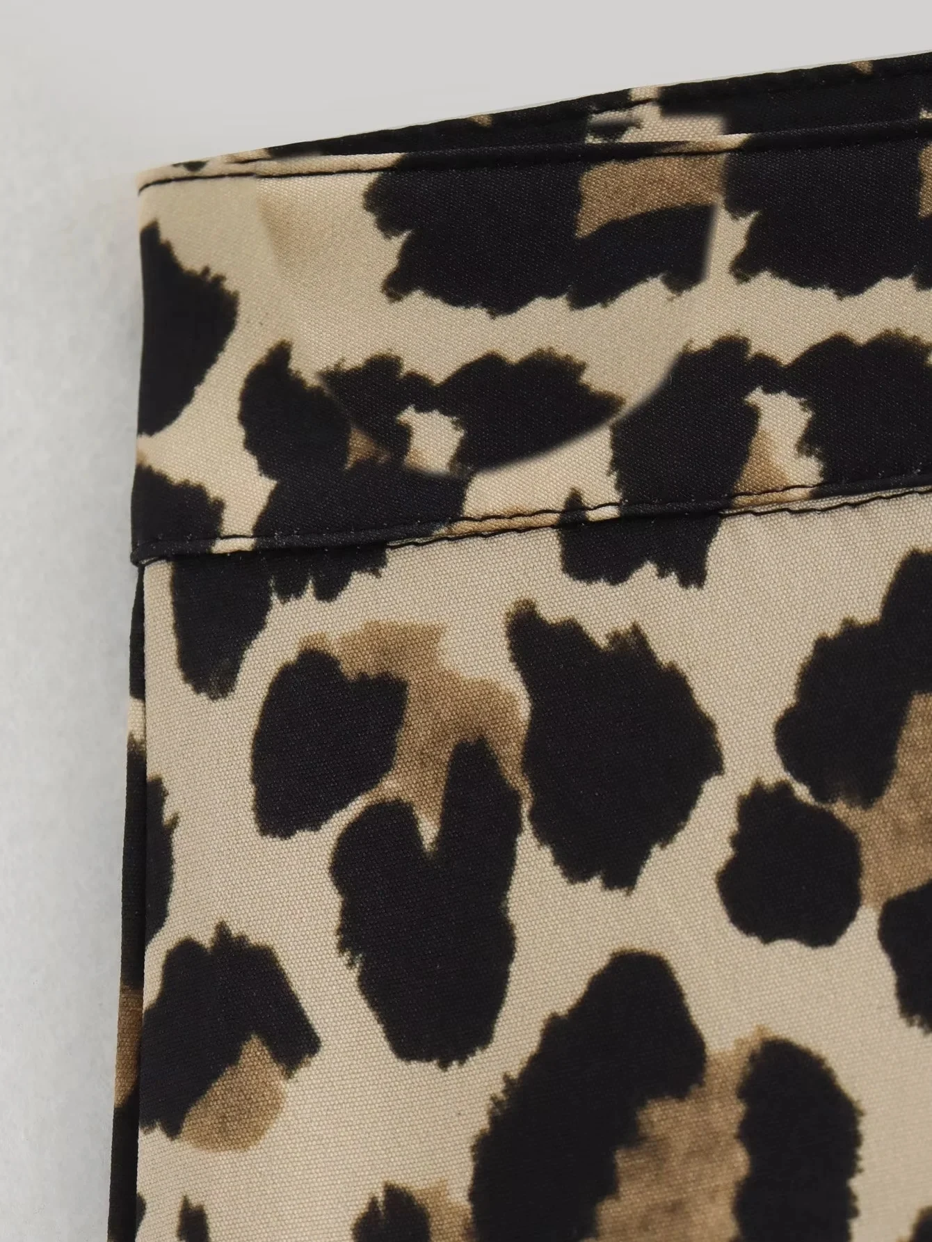 Vintage Leopard Pants Women High Waist Animal Print - Uniqwear