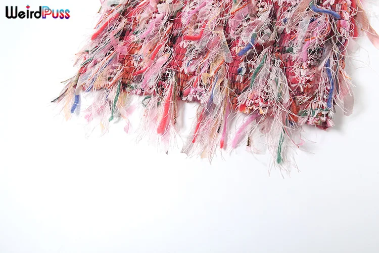 Colorful Tassel Skirts Thin Knit Wild Sexy - Uniqwear