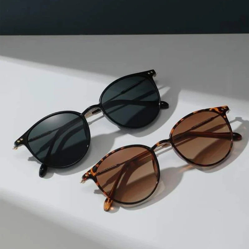 2 Pairs Set Small Round Sunglasses Women - Uniqwear