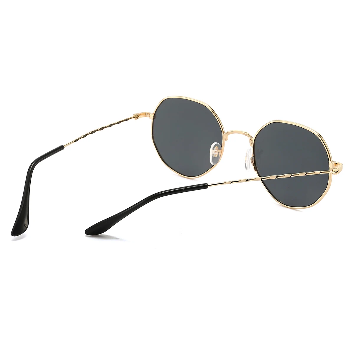 Polygon Metal Sunglasses Vintage Frame For Women - Uniqwear