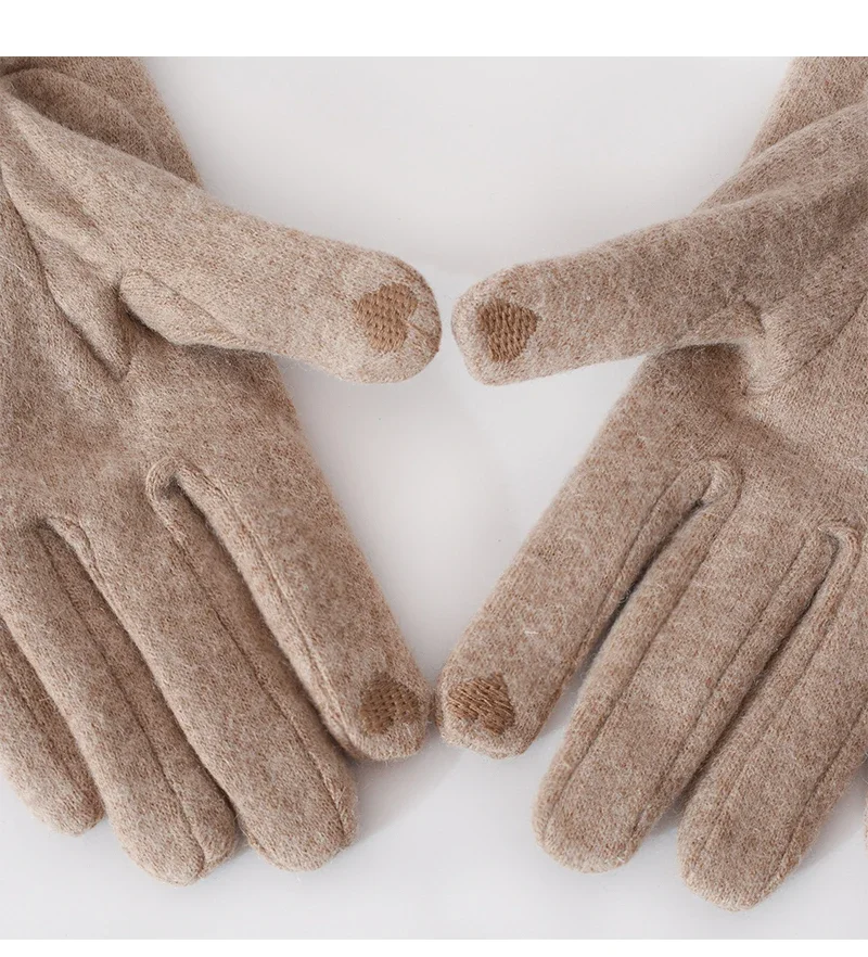 Women's Winter Cashmere Touch Screen Warm Gloves - Uniqwear