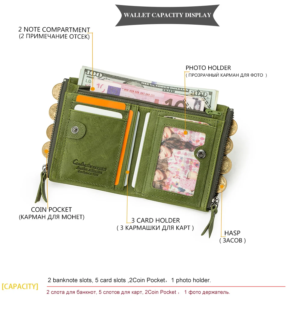 Genuine Leather Wallets for Women - Uniqwear