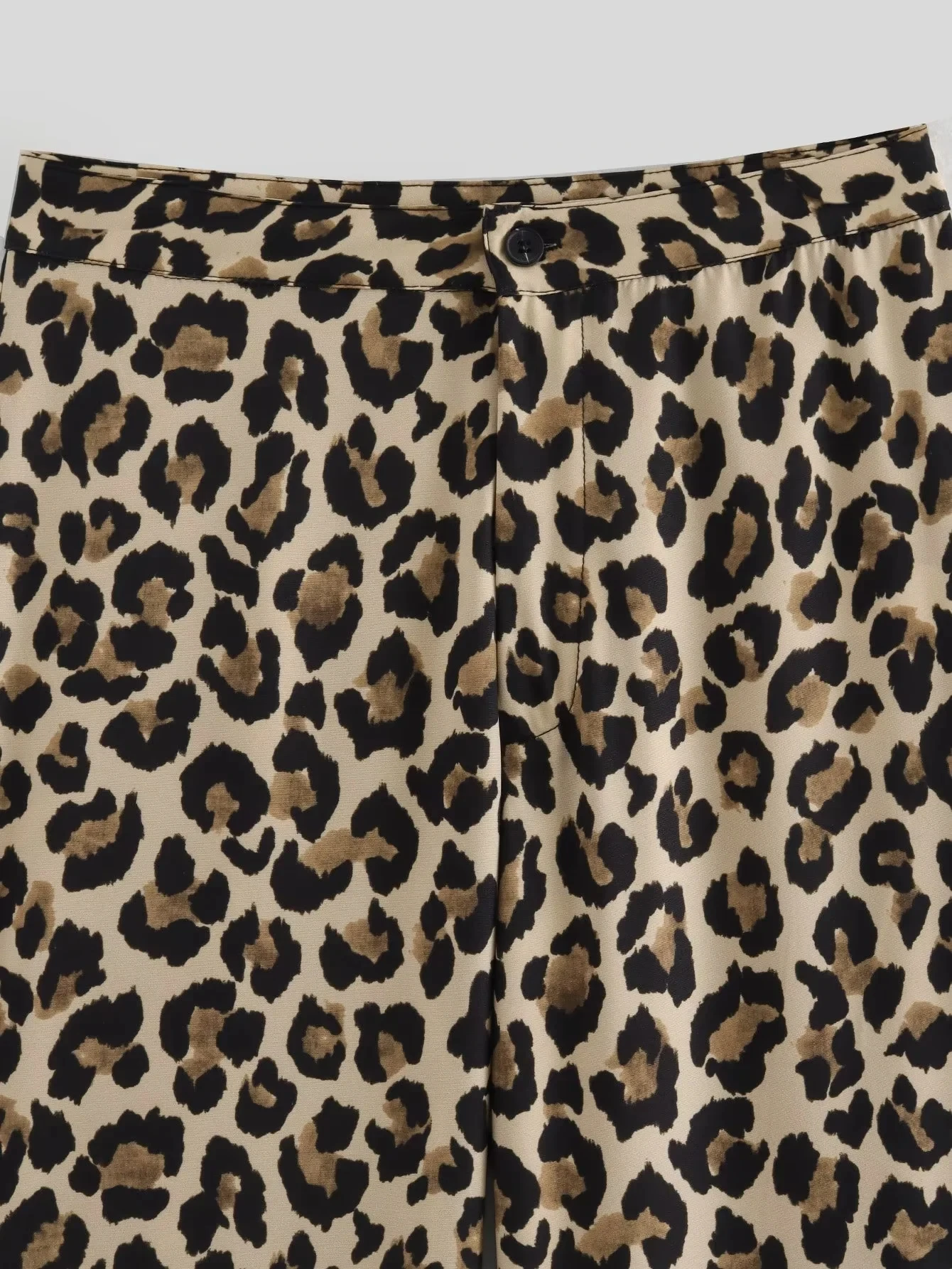 Vintage Leopard Pants Women High Waist Animal Print - Uniqwear
