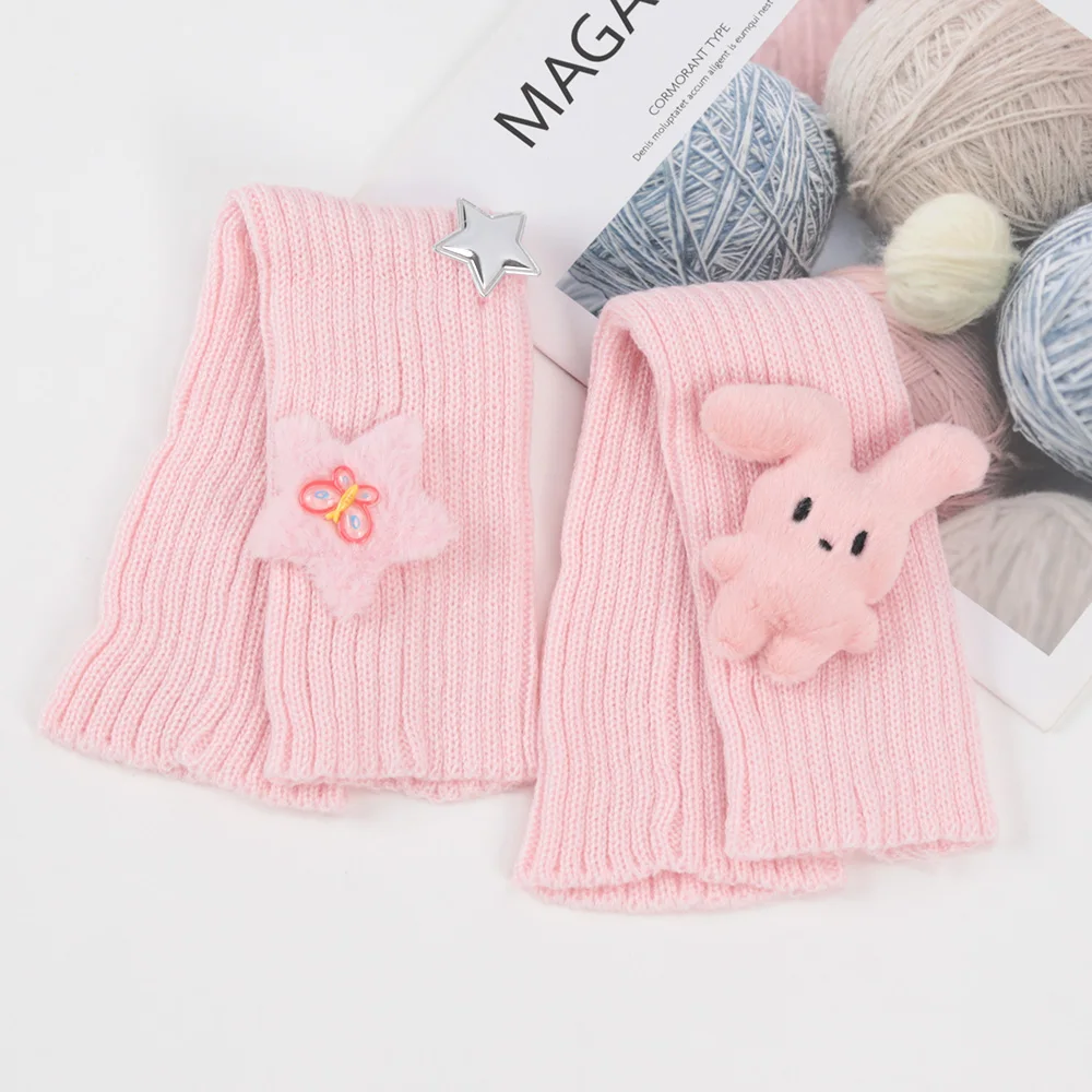 Korean Long Cute Fingerless Gloves Women - Uniqwear