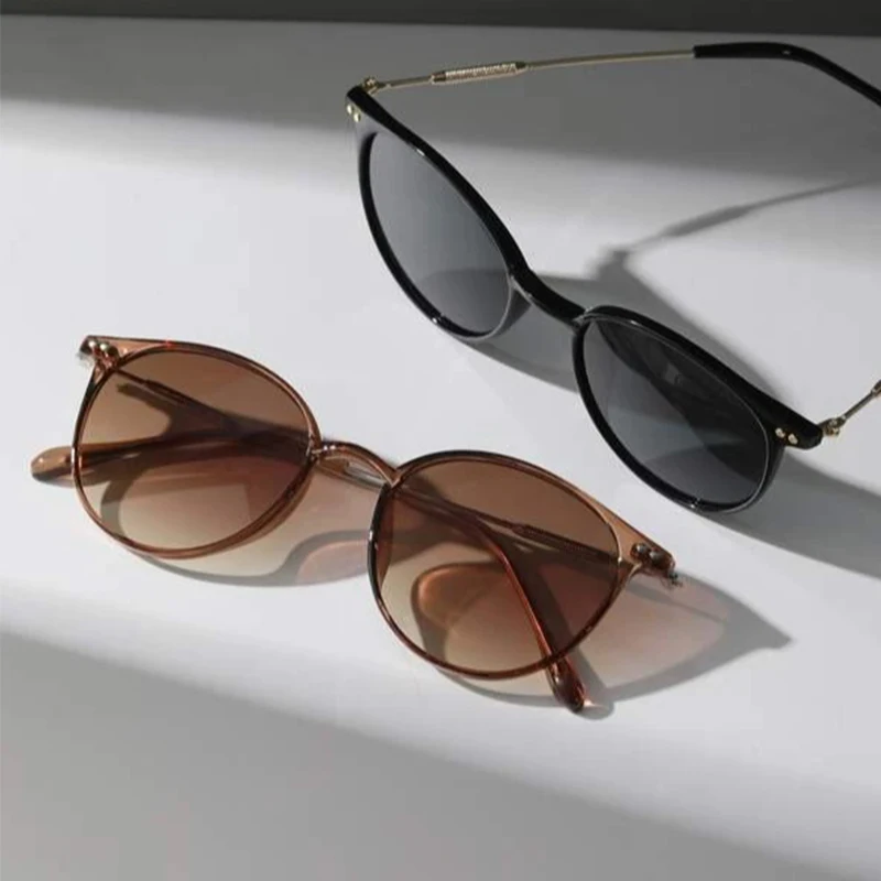 2 Pairs Set Small Round Sunglasses Women - Uniqwear