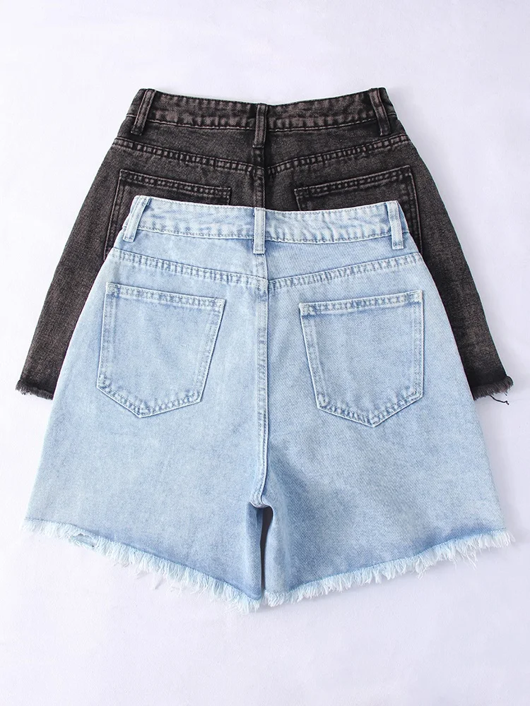 Women's Denim Shorts Summer High Waist Casual - Uniqwear
