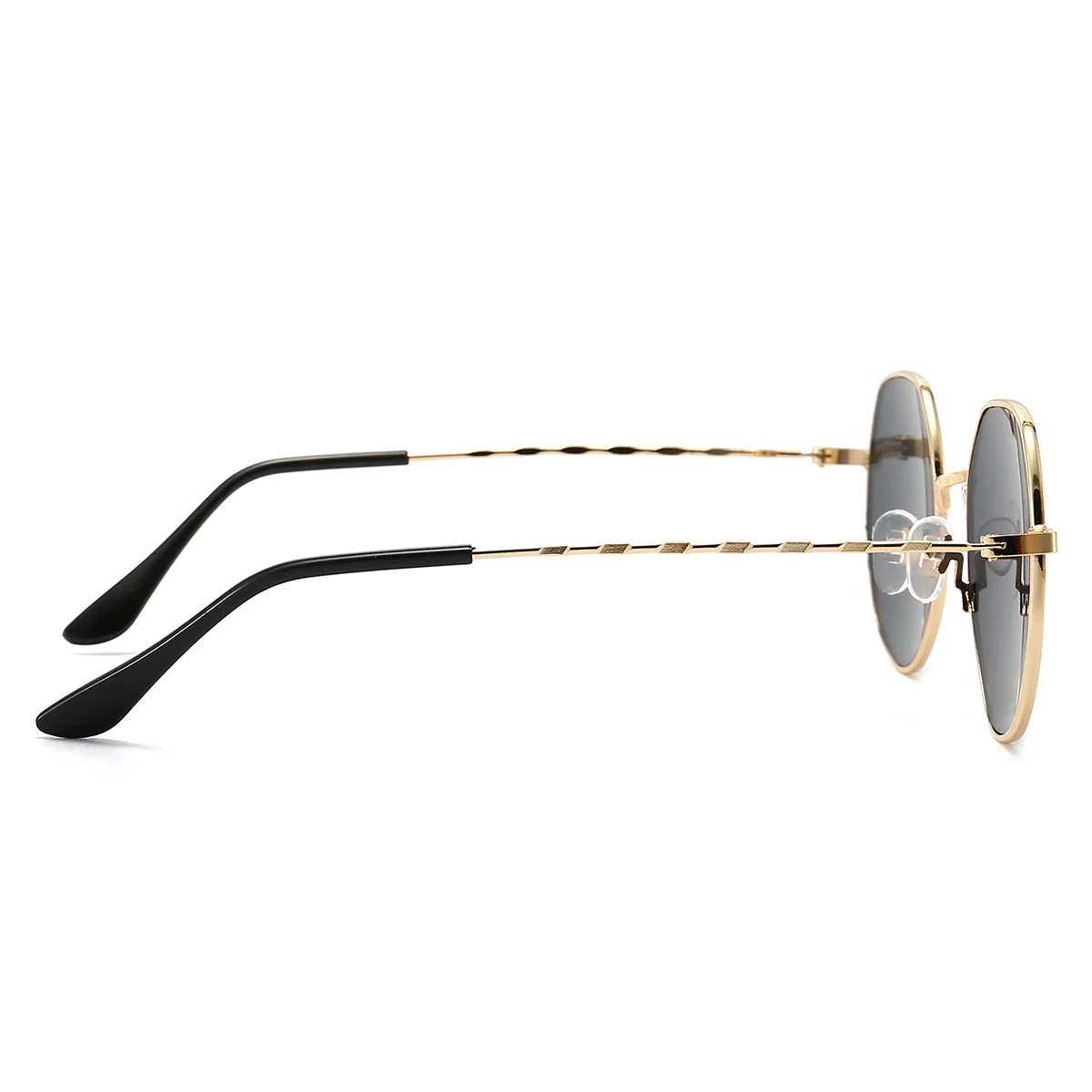 Polygon Metal Sunglasses Vintage Frame For Women - Uniqwear