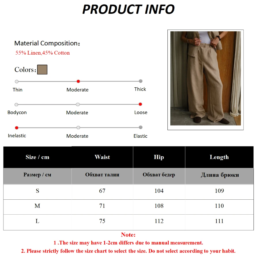 Bornladies Fashionable High Waisted Straight Leg Pants Women - Uniqwear