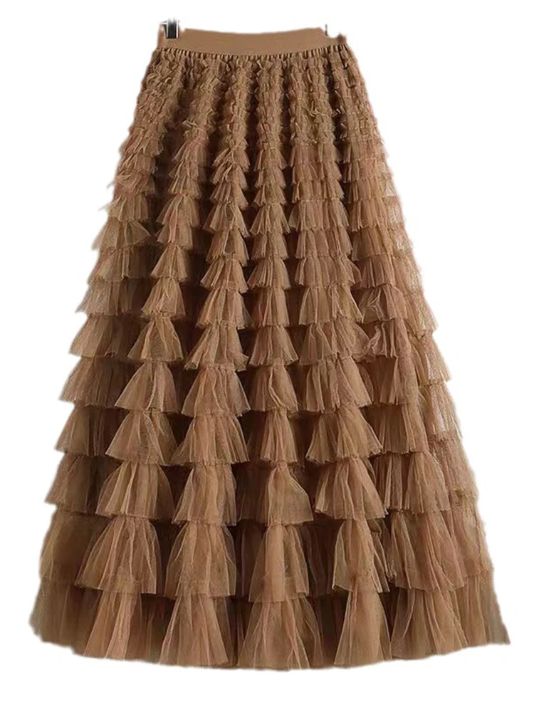 Fashion Mesh Skirt Women High Waist - Uniqwear