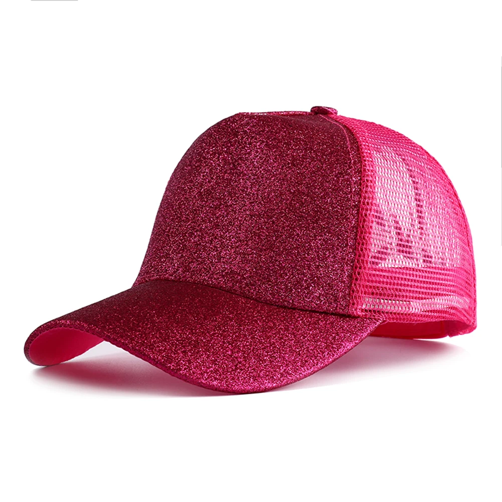 Summer Glitter High Ponytail Baseball Cap for Women - Uniqwear