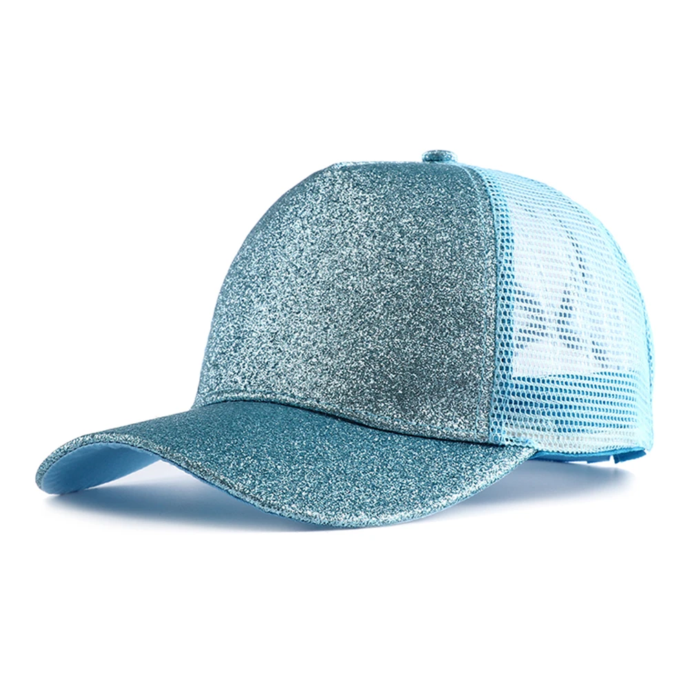 Summer Glitter High Ponytail Baseball Cap for Women - Uniqwear