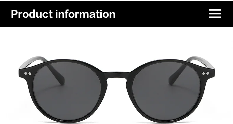 Retro Round Polarised Sunglasses Men Women UV400 - Uniqwear